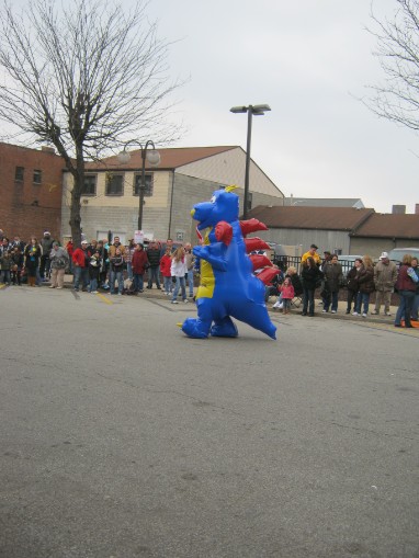 Cosmo the Dragon, Tarentum Brackenridge Christmas Parade 2010